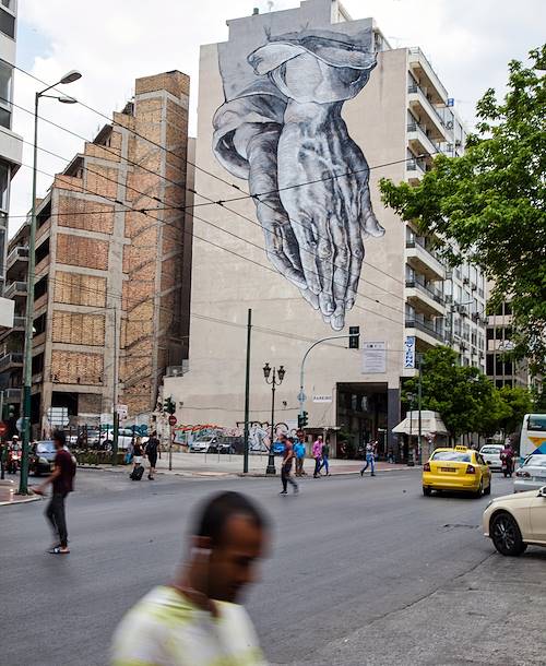 Street Art dans les rues d'Athènes - Athènes - Grèce