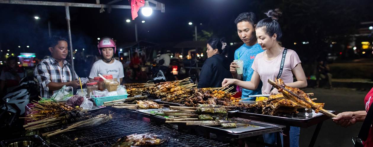 Street food sur la Route 60 - Siem Reap - Cambodge