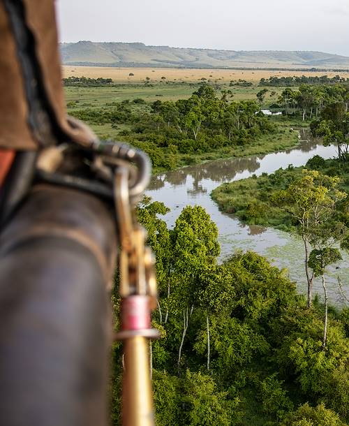 Survol de la réserve du Masai Mara en montgolfière - Kenya
