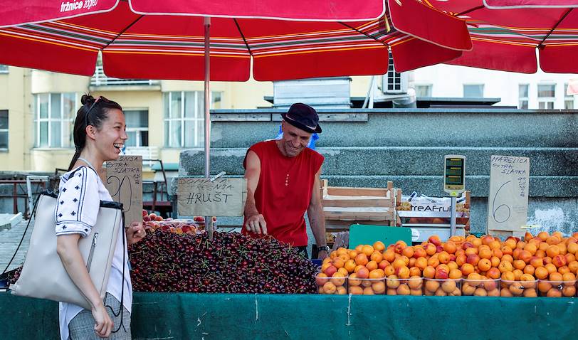 Le marché de Dolac - Zagreb - Croatie