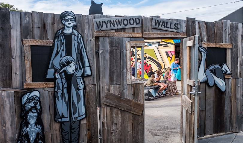 Street art dans le quartier de Wynwood - Miami Beach - Floride - Etats-Unis