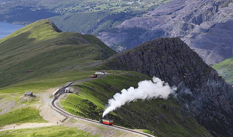 Train à vapeur Llanberis et le mont Snowdon - Parc national de Snowdonia - Pays de Galles