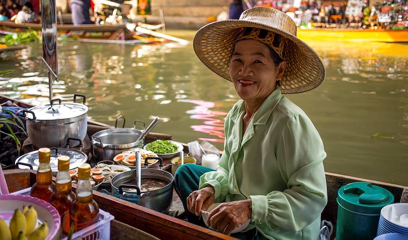 Le marché flottant de Damnoen Saduak - Bangkok - Thaïlande