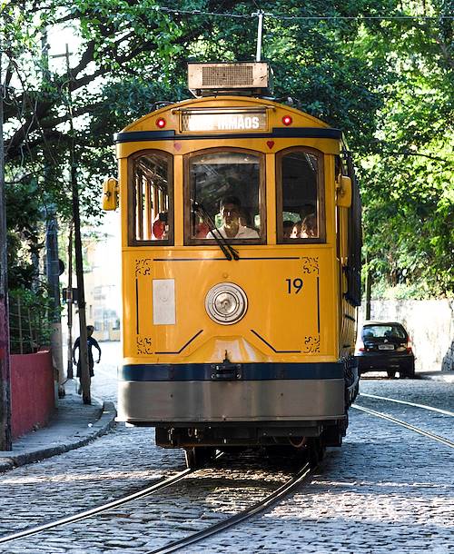 Tramway dans le quartier de Santa Teresa - Rio de Janeiro - Brésil