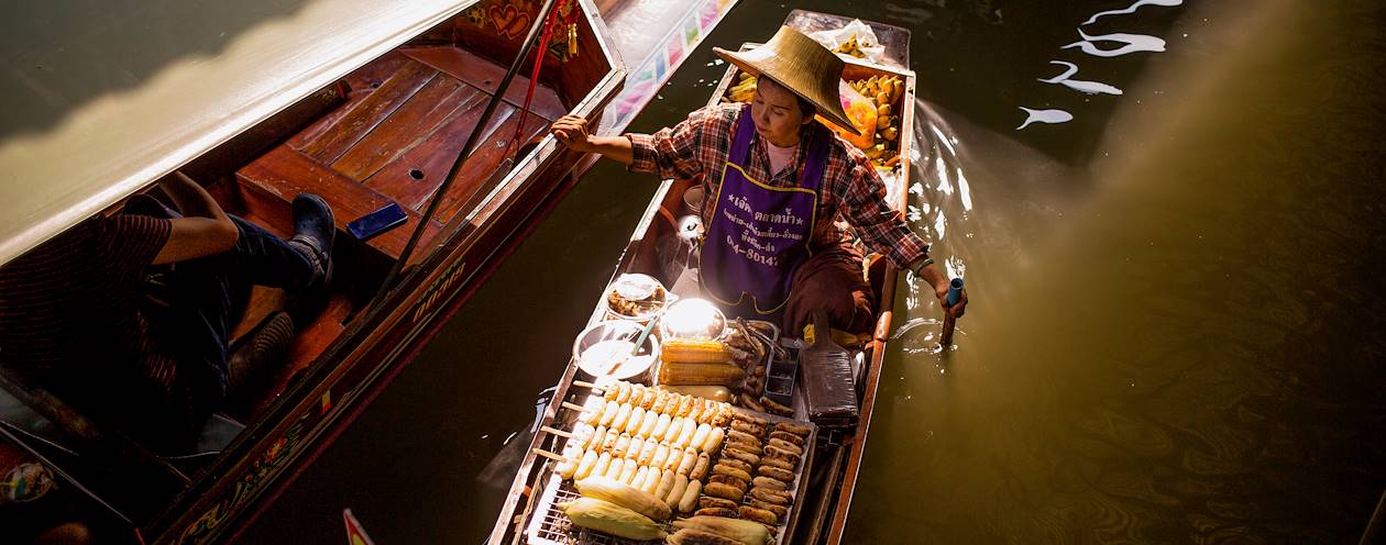 Le marché flottant de Damnoen Saduak - Bangkok - Thaïlande