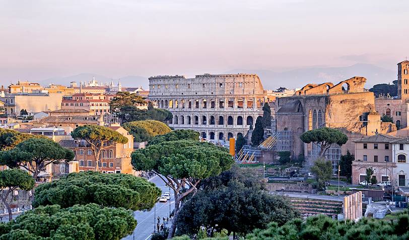 Vue sur le Colisée à Rome - Latium - Italie