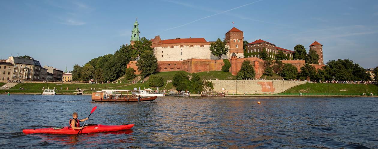 Château du Wawel et kayak sur la Vistule - Cracovie - Pologne