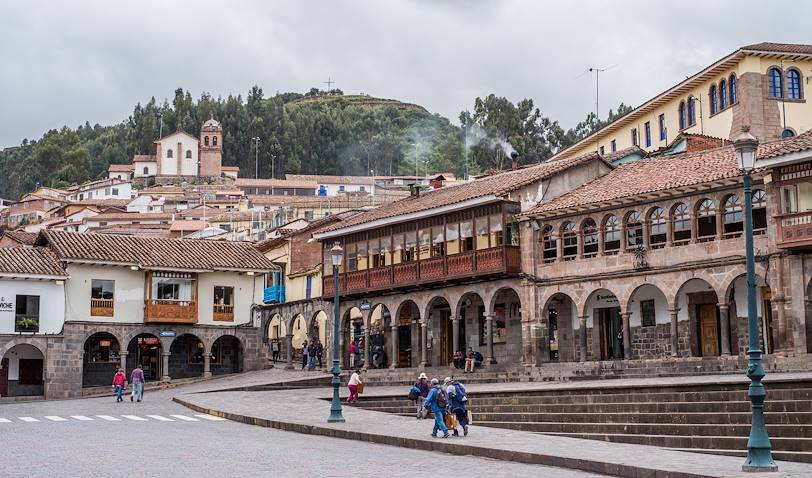 Sur une place de Cuzco - Pérou