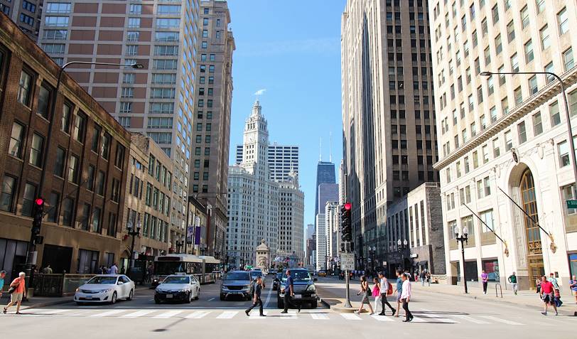 Dans les rues de Chicago - Illinois - Etats-Unis