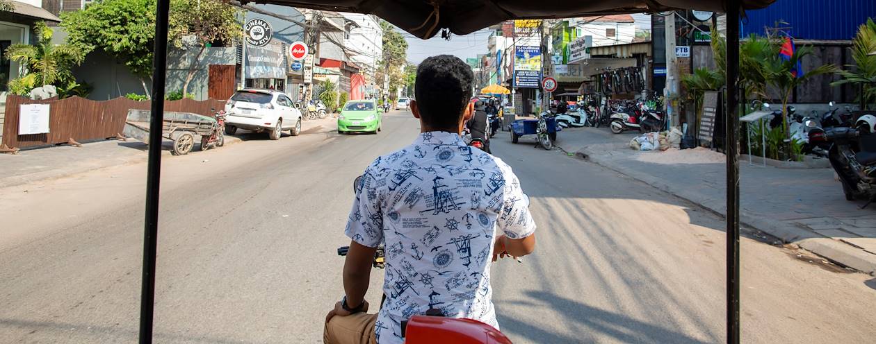 À bord d'un rickshaw - Siem Reap - Cambodge