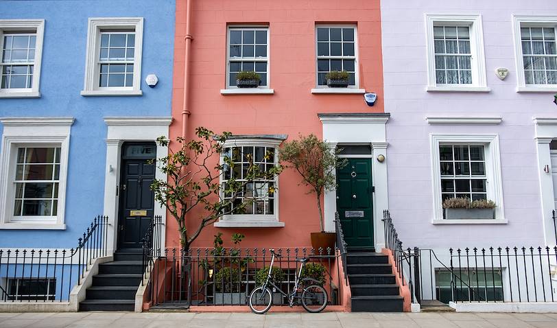Maisons colorées - Londres - Angleterre - Royaume-Uni