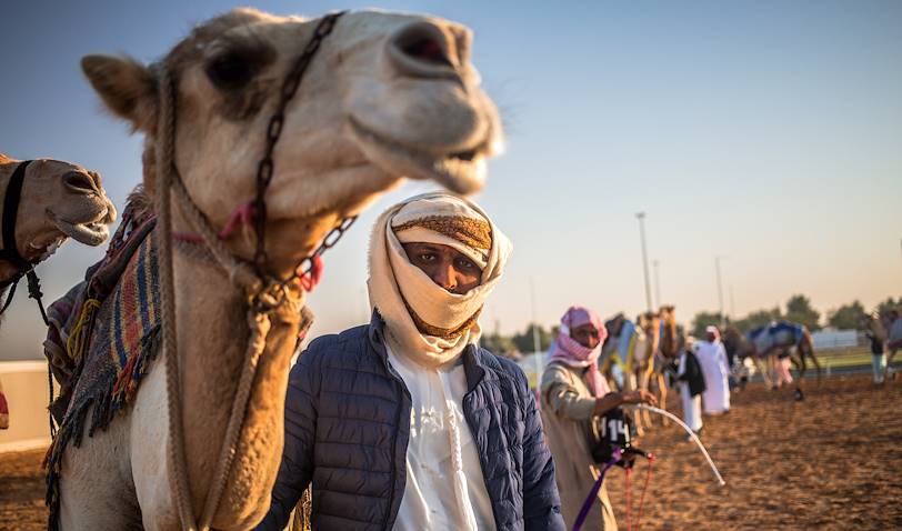 Dubaï Camel Racing Club :  entrainement des chameaux - Dubaï - Emirats Arabes Unis