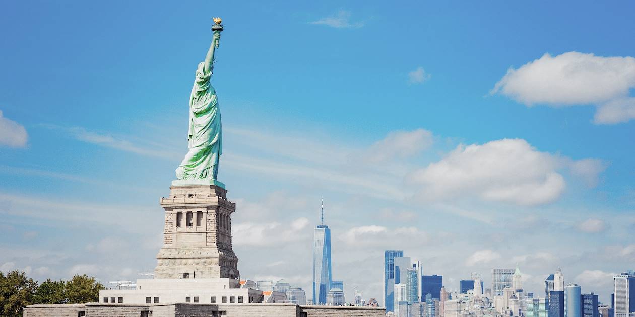 Vue sur la statue de la Liberté - New-York - Etats-Unis