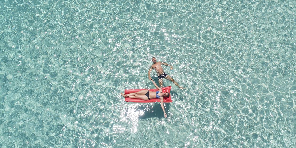  Nage en eau turquoise - Formentera - Les Baléares - Espagne