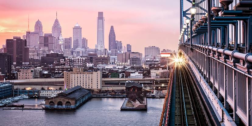 Coucher de soleil à Philadelphie - Pennsylvanie - Etats Unis