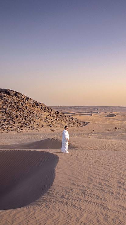 Les dunes de Foum Tizza, sous le coucher du soleil - Tazzarine - Maroc
