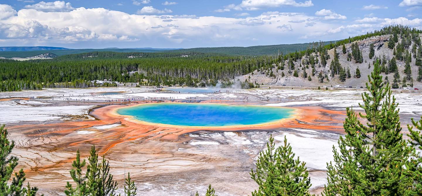 Grand Prismatic Spring - Parc national de Yellowstone - Wyoming - Etats - Unis