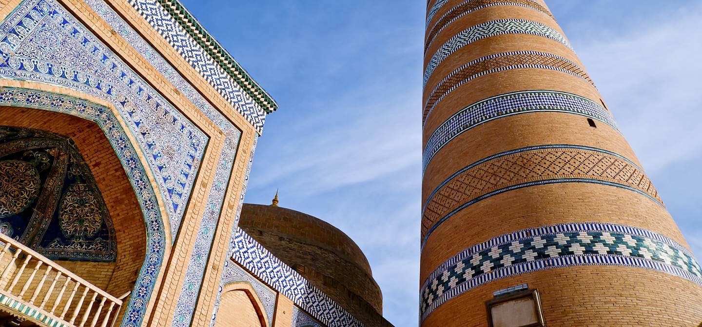Minaret de la médersa Islam Khodja - Khiva - Ouzbékistan