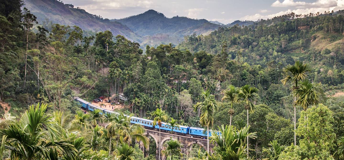 Train de Ella à Kandy parmi les plantations de thé - Sri Lanka