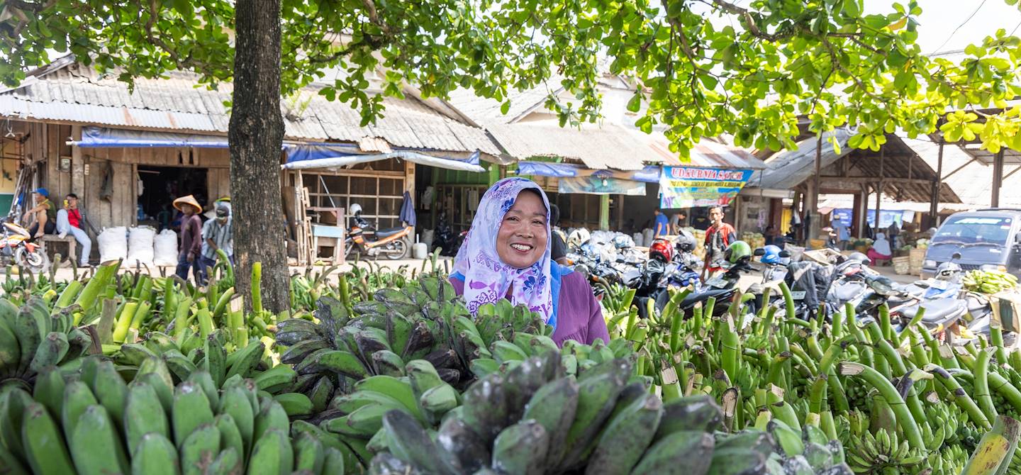 Marché d'Ajibarang dans le village de Banyumas - Purwokerto - Île de Java - Indonésie