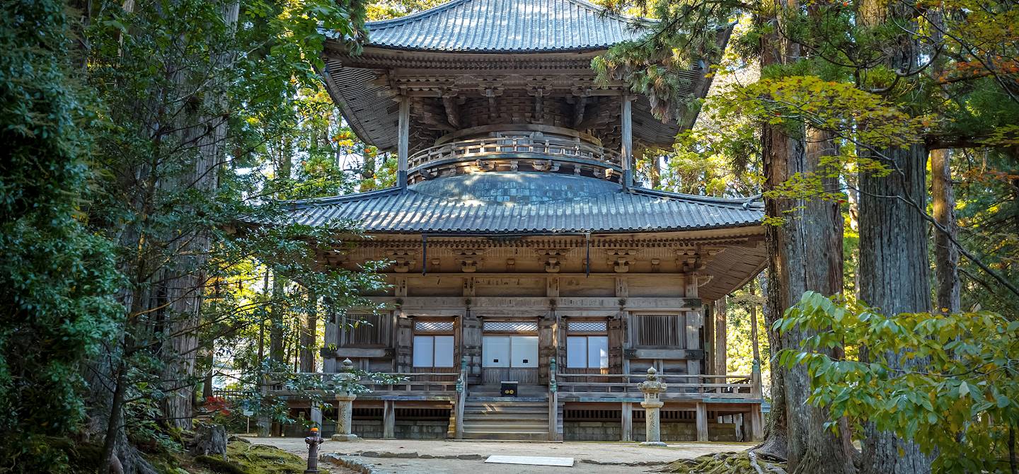 Temple dans le complexe de Danjo Garan - Koya - Japon
