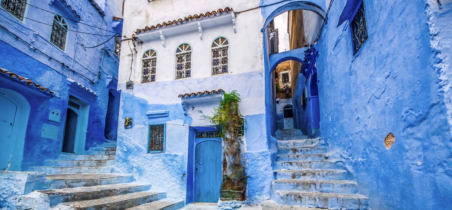 Dans les rues de Chefchaouen - Maroc