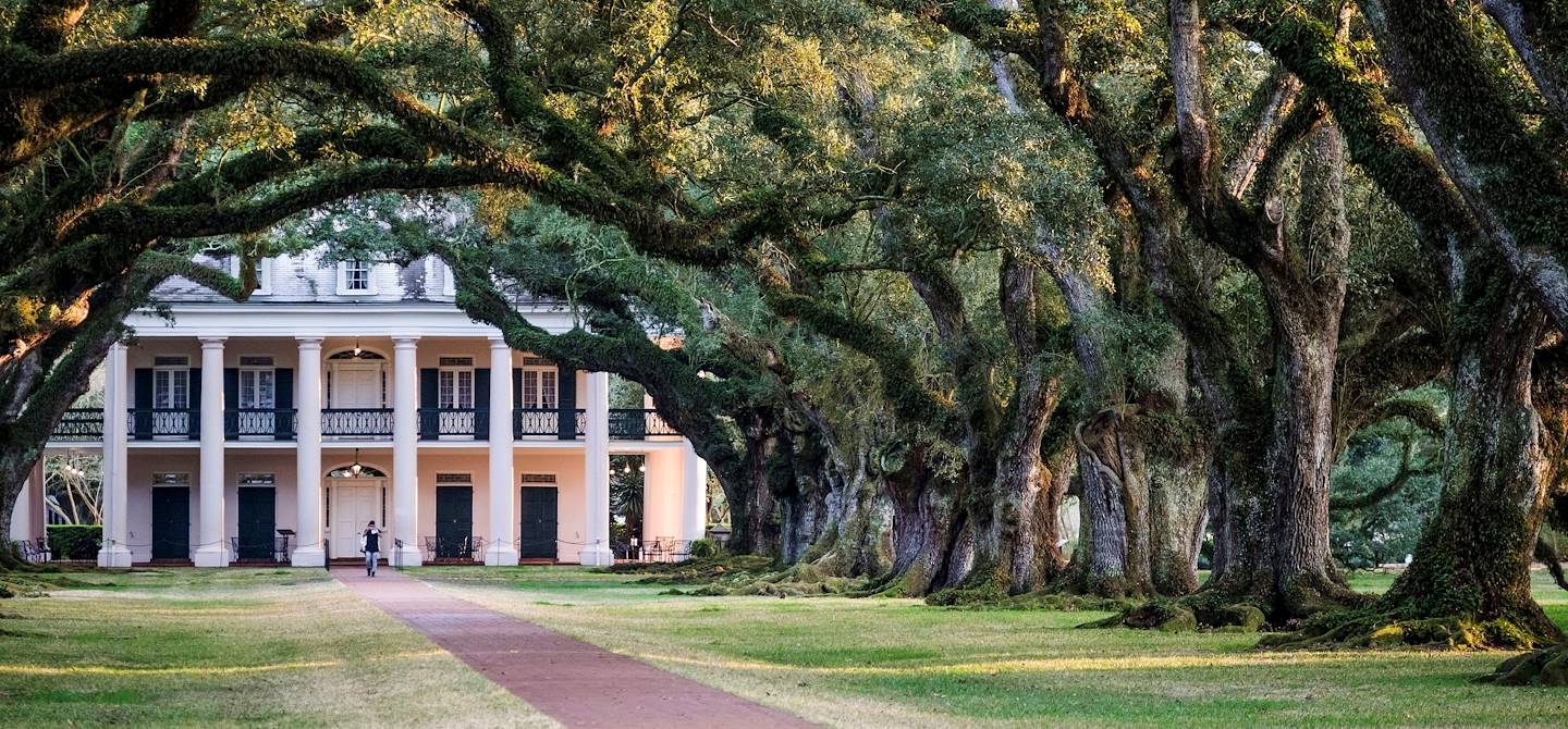 Sur la route des Plantations : la demeure Oak Alley Plantation - Louisiane - Etats Unis
