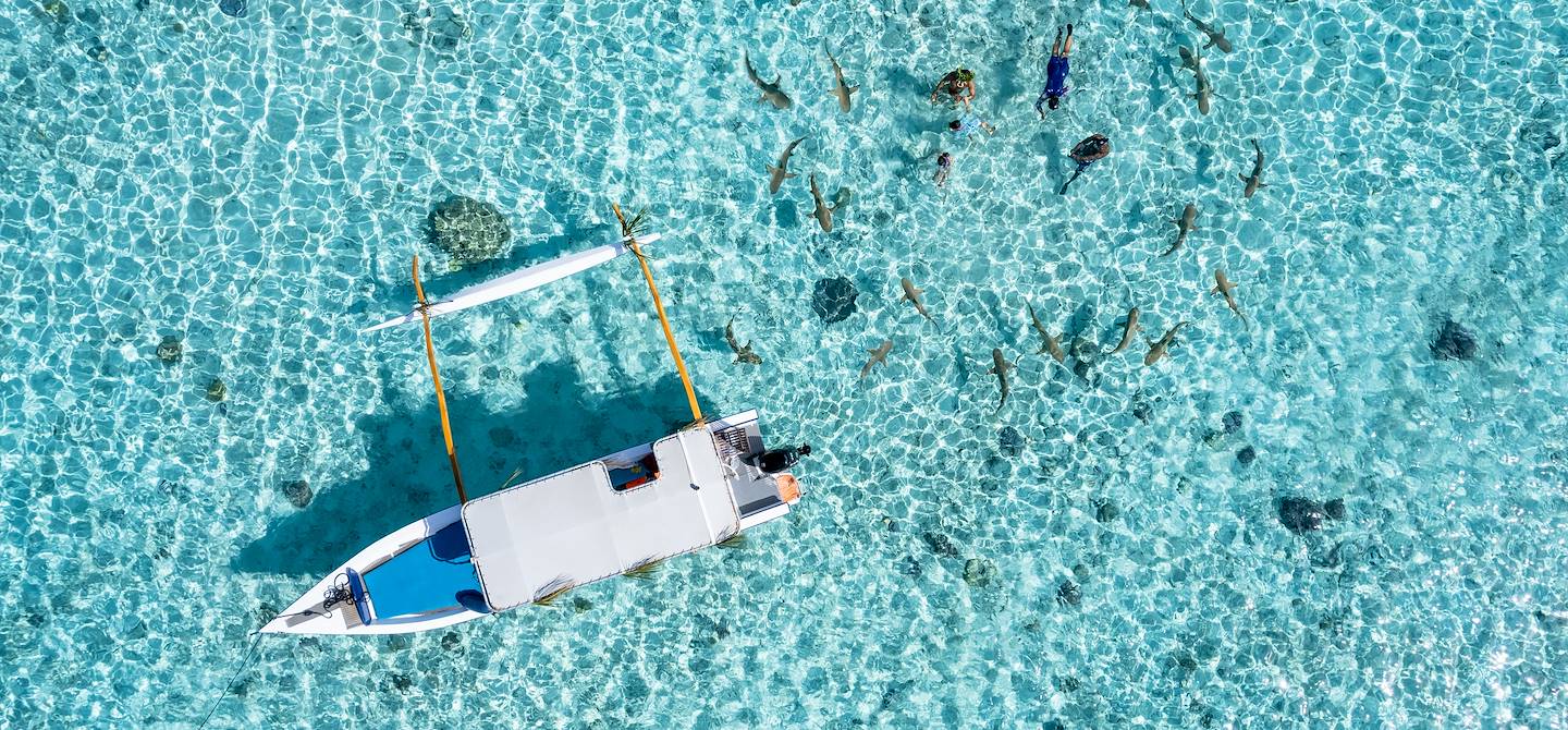 Snorkeling à Bora Bora - Archipel de la Société - Polynésie Française