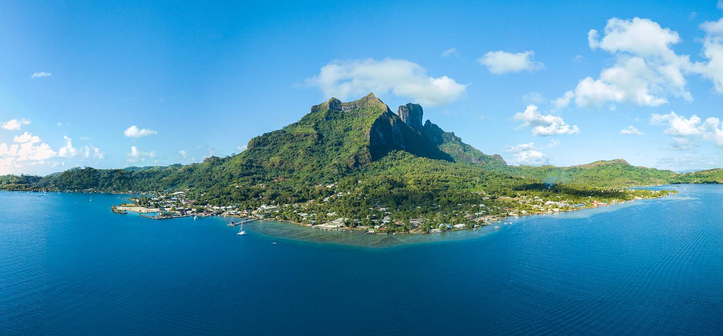 Panorama sur la baie de Vaitape - Bora-Bora - Polynésie