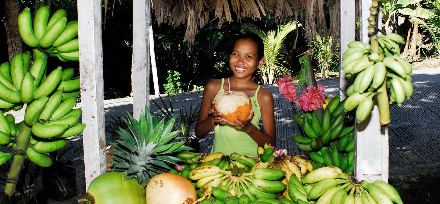 Vendeuse de fruits - Seychelles