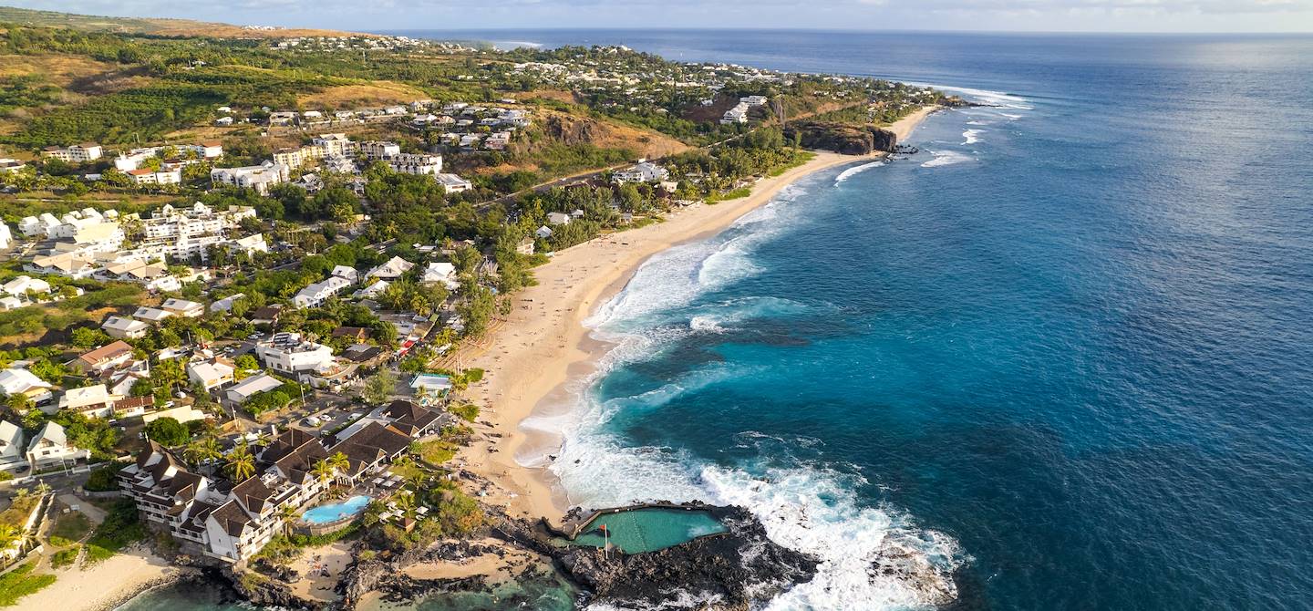 Panorama sur la plage de Boucan Canot - Saint-Paul - La Réunion