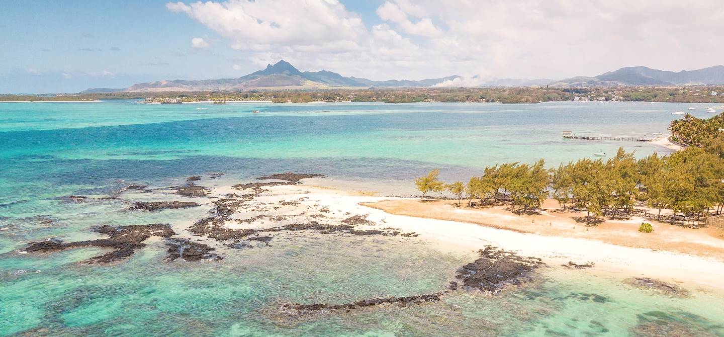 Vue aérienne sur l'Île au Cerfs - Seychelles