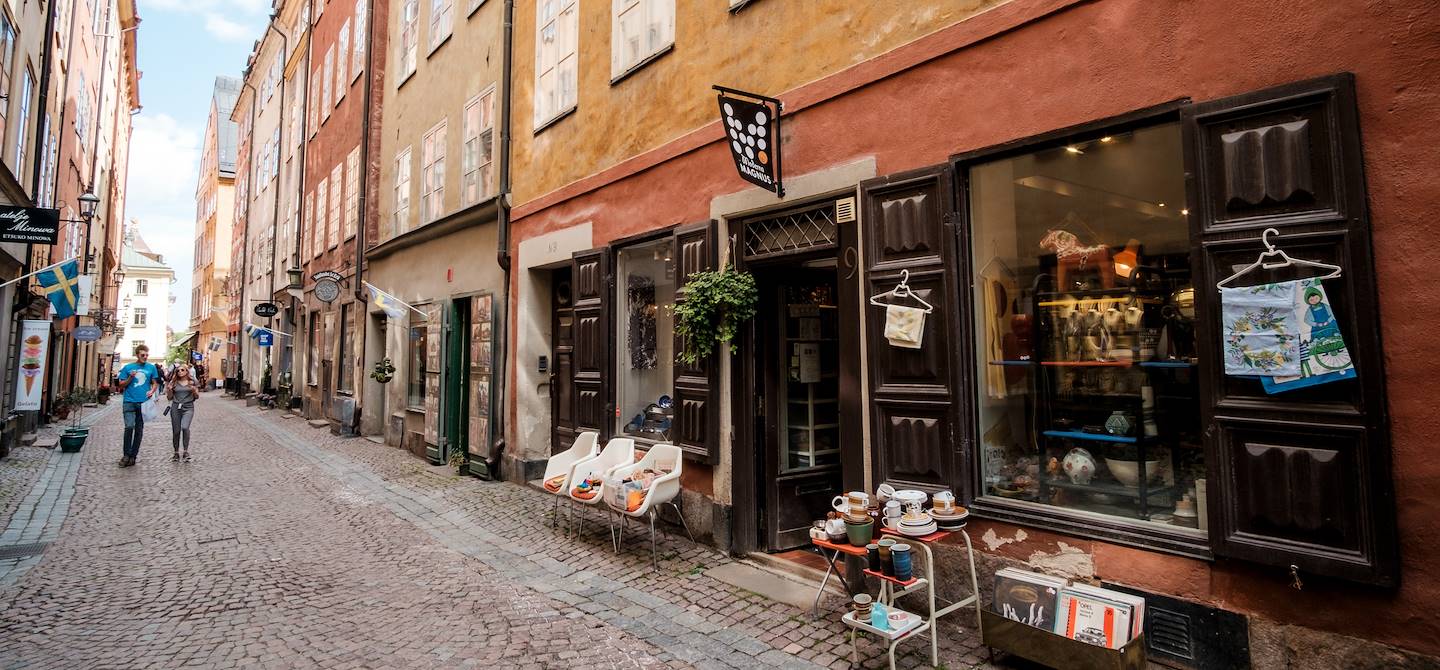 Gamla Stan, vieille ville historique de Stockholm - Suède
