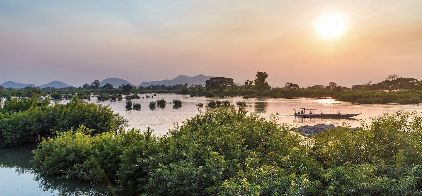 Excursion en bateau sur le fleuve Mékong - Laos