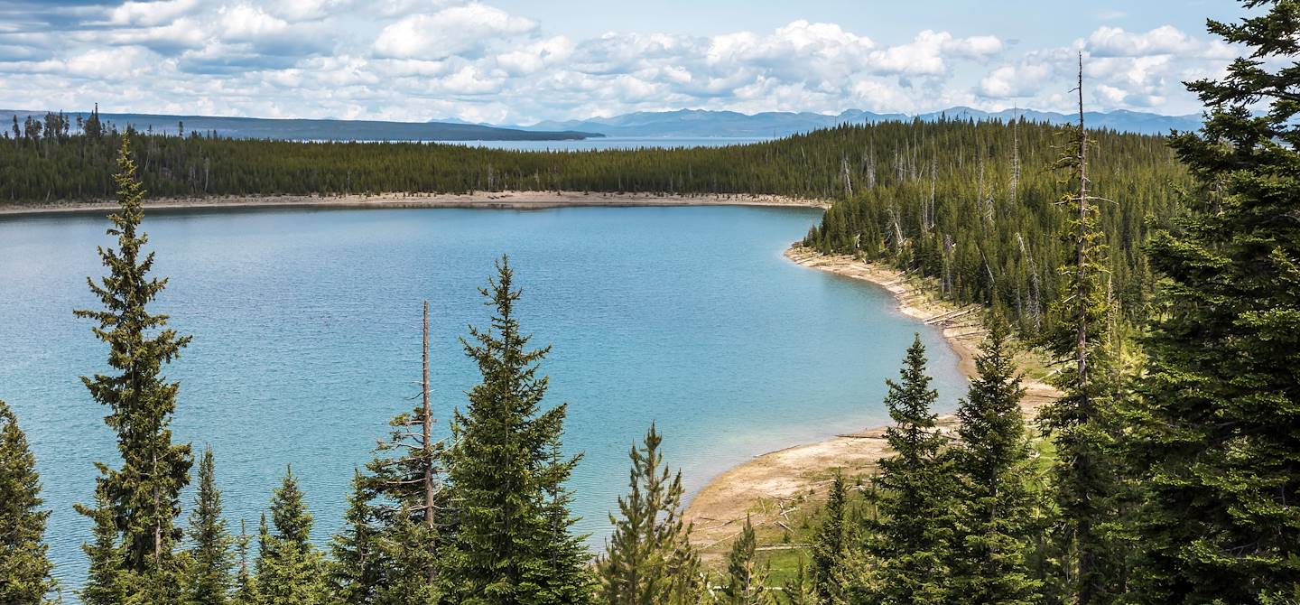 Panorama sur le lac de Yellowstone - Wyoming - Etats-Unis