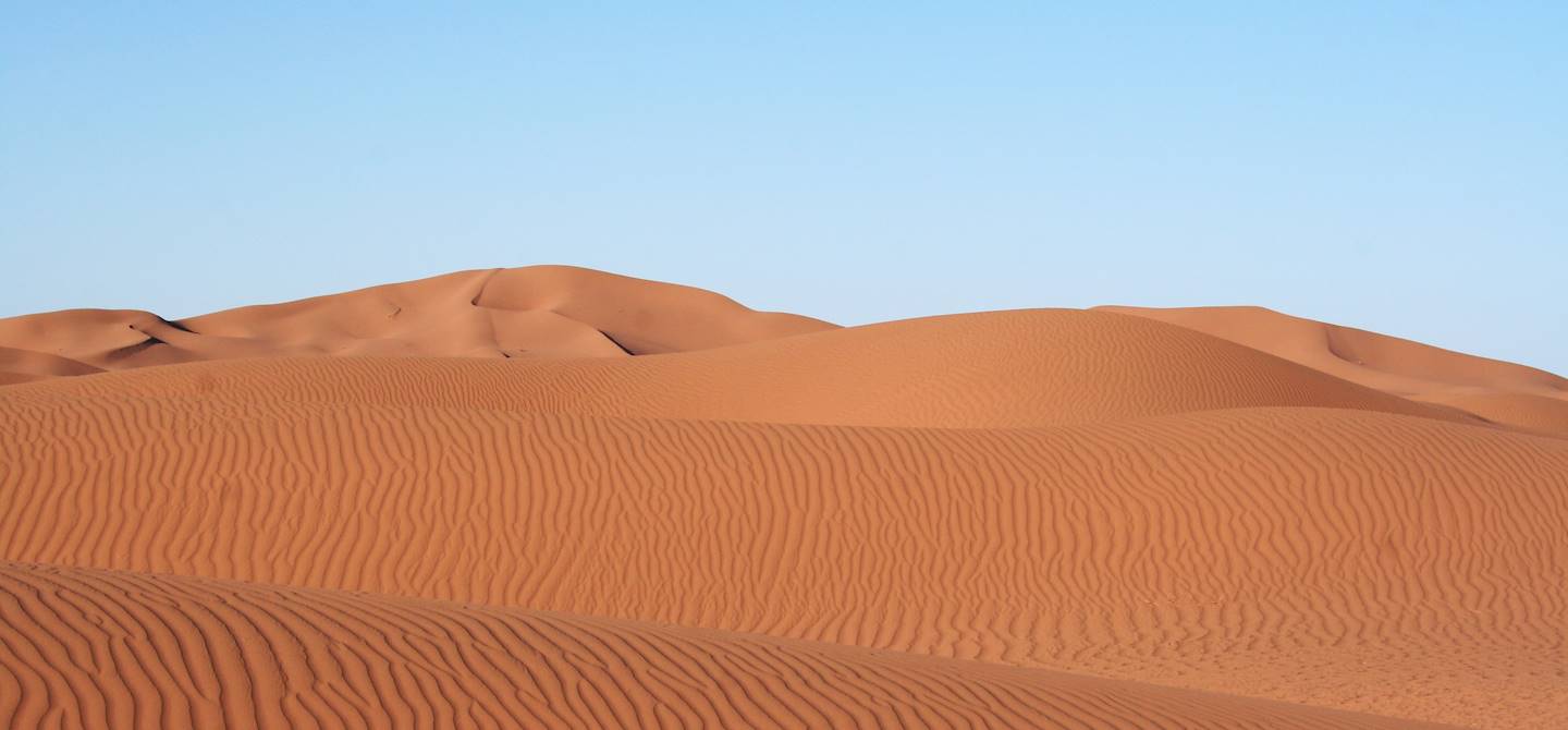 Désert dans la région de Mhamid - Maroc
