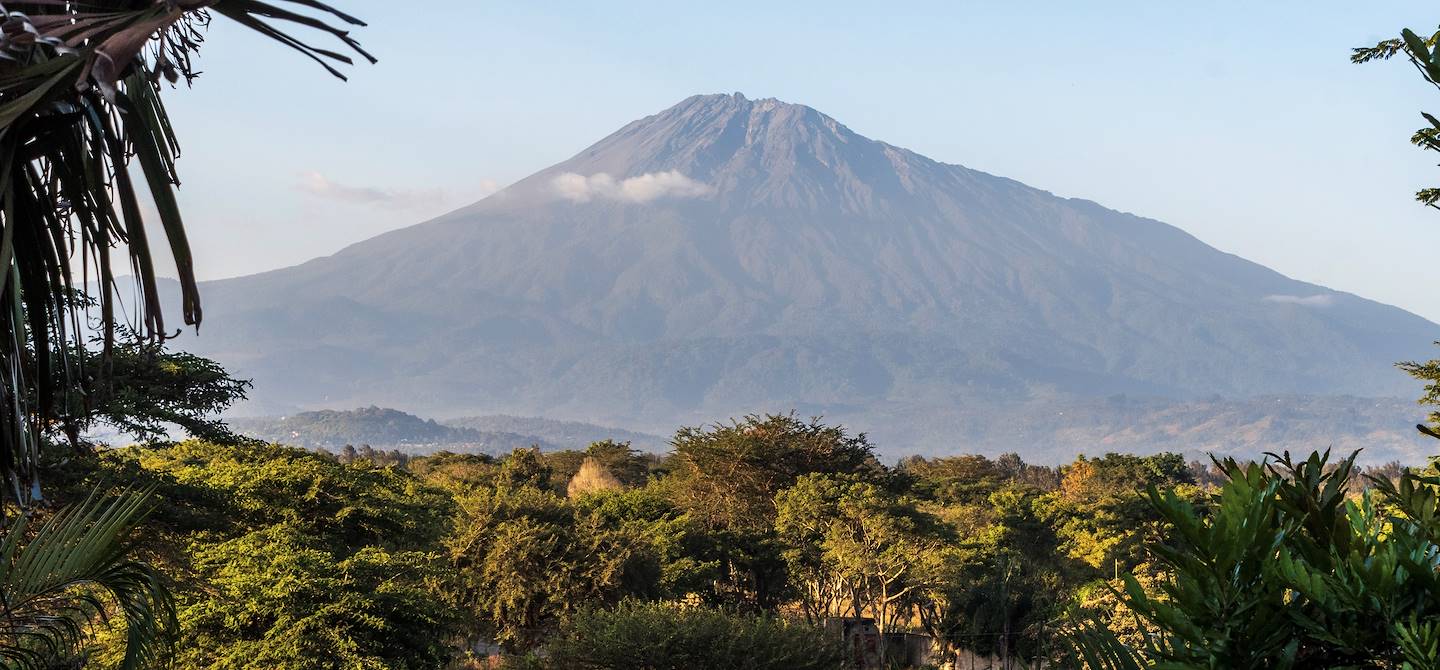 Vue sur le Mont Meru depuis Arusha - Tanzanie