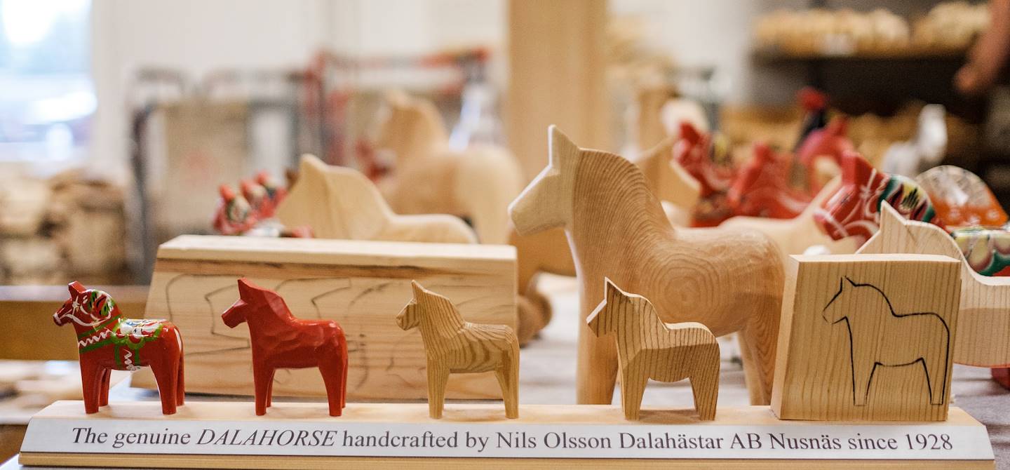 Atelier des chevaux en bois traditionnels de Nusnas - Comté de Dalécarlie - Suède
