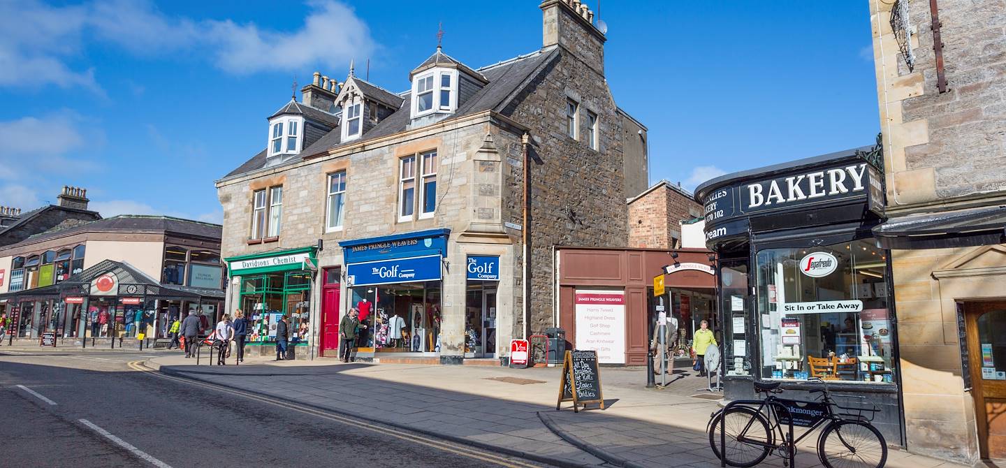 Dans les rues de Pitlochry - Perthshire - Ecosse - Royaume-Uni
