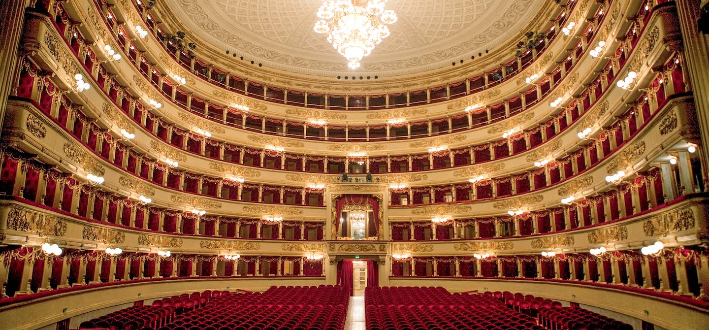 Intérieur de la Scala de Milan - Lombardie - Italie