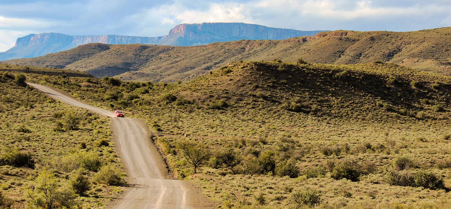 Route traversant le parc national du Karoo - Oudtshoorn - Afrique du Sud