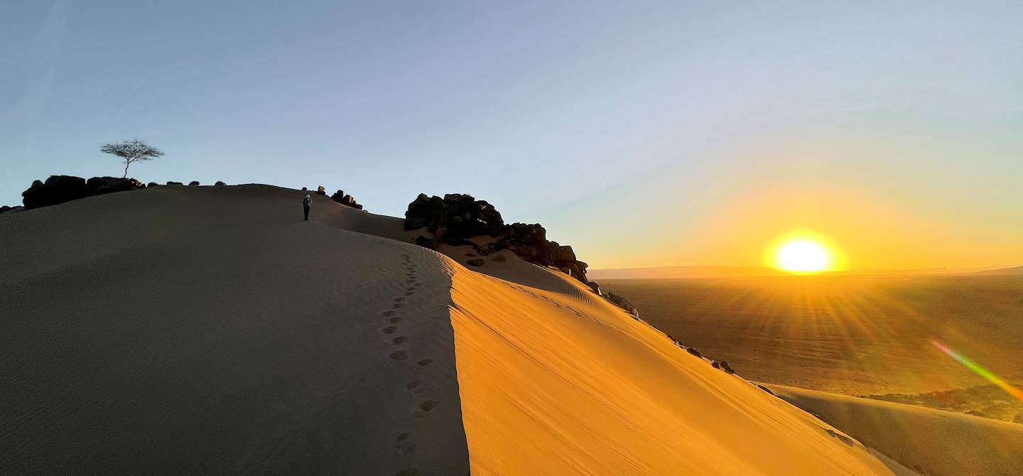 Randonnée dans les dunes de Foum Tizza - Maroc