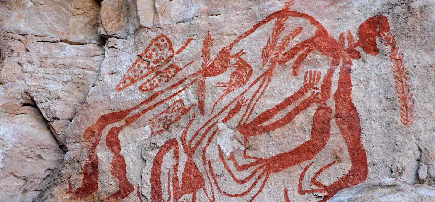 Peinture rupestre aborigène à Ubirr - Kakadu National Park - Australie