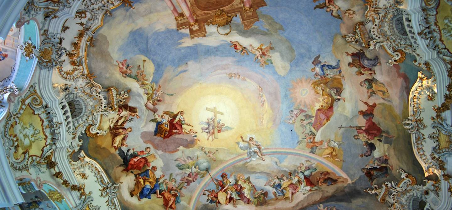 Plafond de l'église de Wies - Allemagne