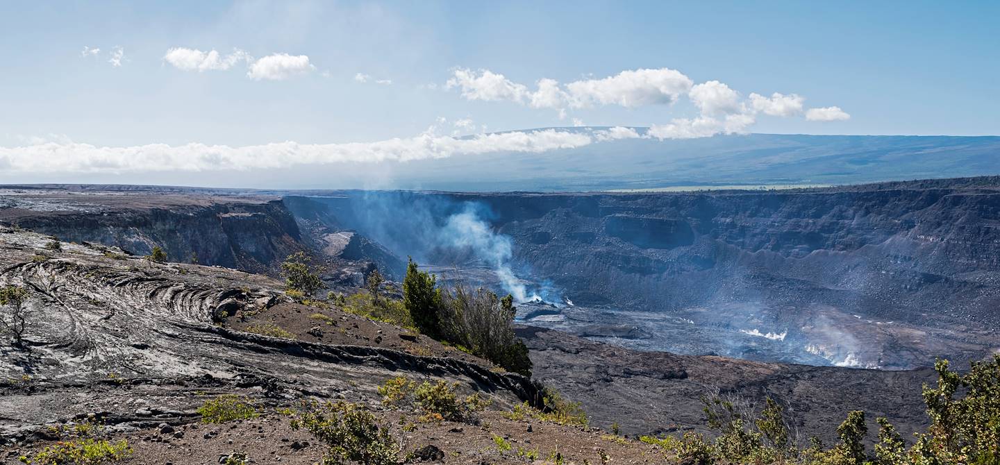 Volcan kilauea dans le parc national des volcans d'Hawai - Etats-Unis