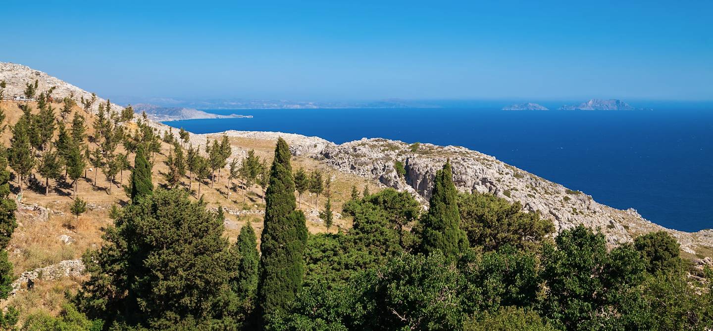 Vue depuis le monastère de Preveli - Crète - Grèce