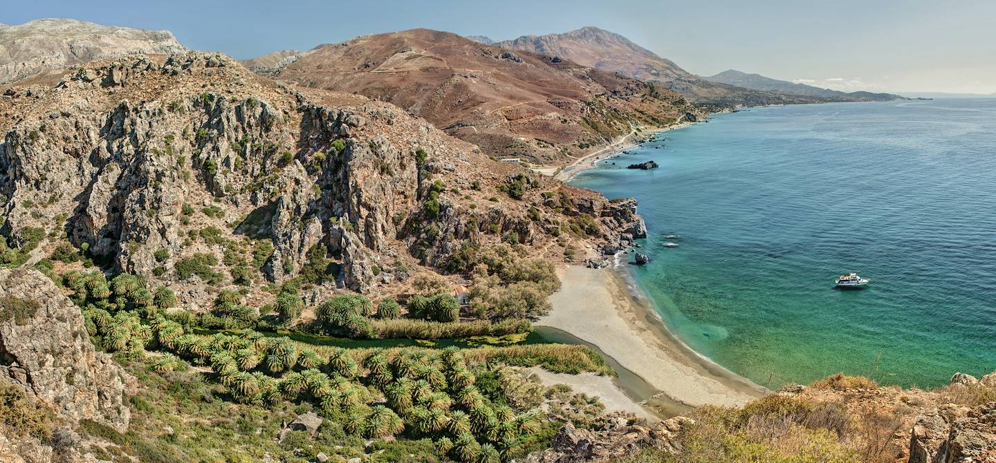 Plage de Preveli - Province de Rethymnon - Crète - Grèce