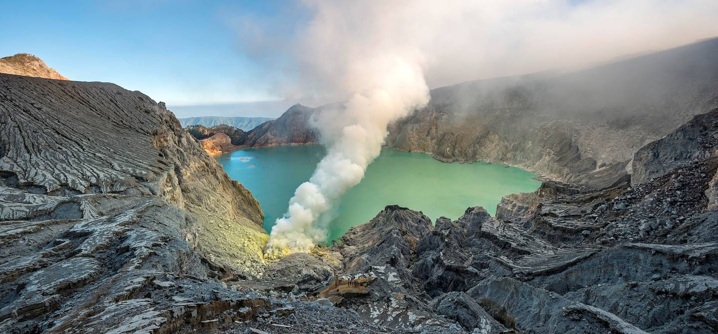 Volcan Kawah Ijen  sur l'île de Java - Indonésie