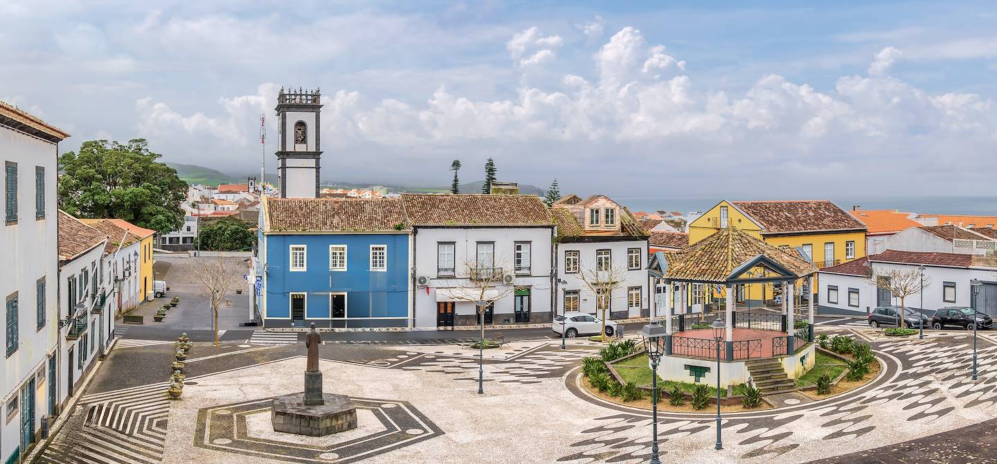 Place centrale de Ribeira Grande - Ile de São Miguel - Açores - Portugal