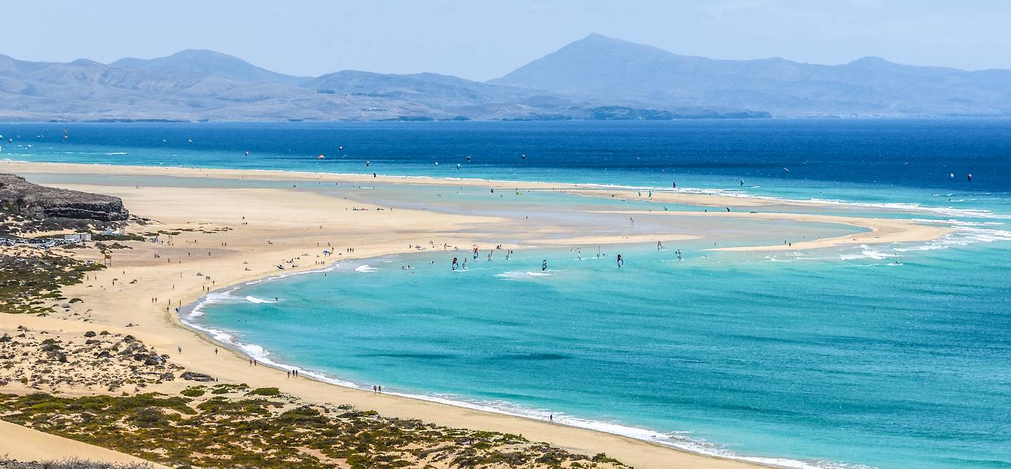 Plage de Sotavento - Ile de Fuerteventura - îles Canaries - Espagne